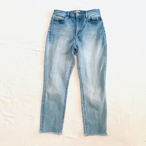 L'AGENCE jeans Women's 27 light blue denim stretch high rise cropped festival